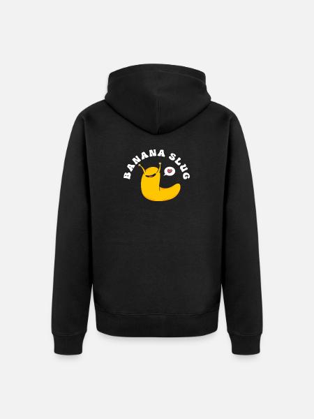 escargot banane - Veste à capuche bio Premium Unisexe - noir