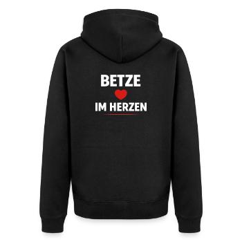 Betze in the Heart – Maillot de supporter de Kaiserslautern - Veste à capuche bio Premium Unisexe - noir - Dos - Nico (187cm)