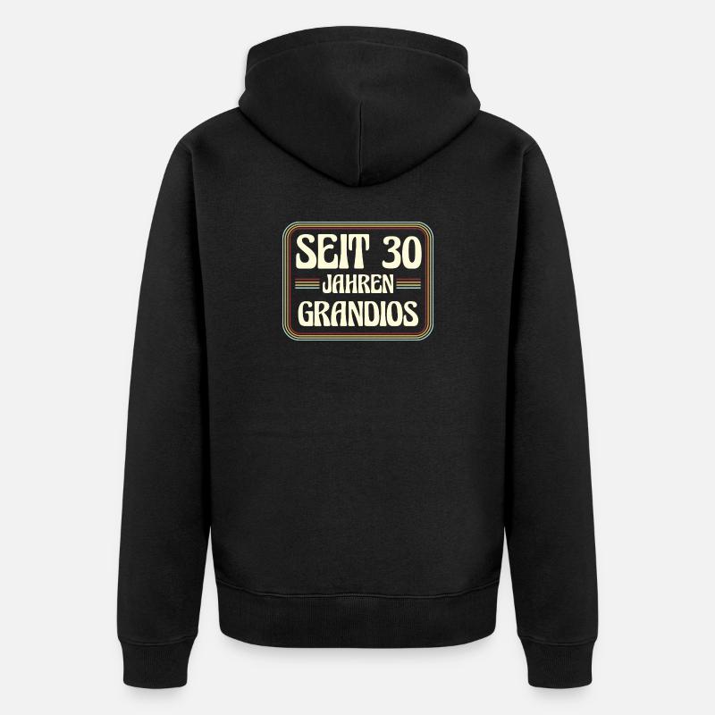 30 ans Anniversaire 30 - Veste à capuche bio Premium Unisexe - noir