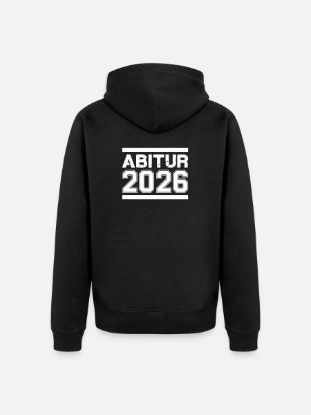 Abitur 2026 - Unisex Premium Organic Zip Hoodie - black