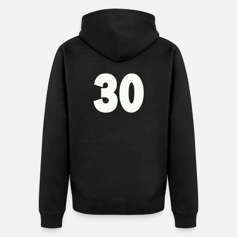 30- - Veste à capuche bio Premium Unisexe - noir
