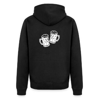 Toast en chope de bière Toast Toast Acclamations - Veste à capuche bio Premium Unisexe - noir - Dos - Nico (187cm)