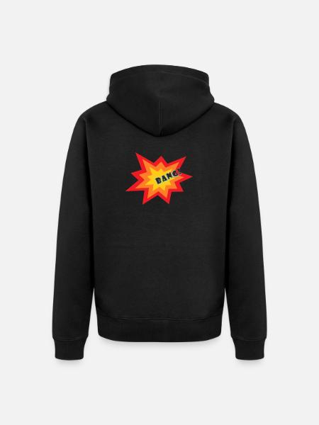 Explosion d’étoiles - Veste à capuche bio Premium Unisexe - noir