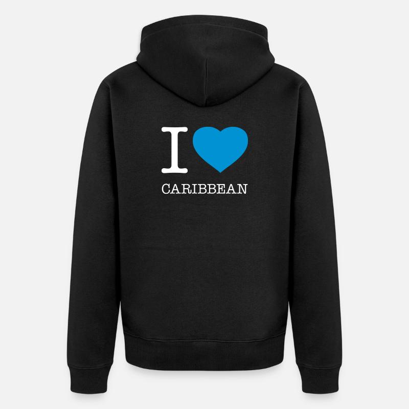 J’adore Caribbean Karibik - Veste à capuche bio Premium Unisexe - noir