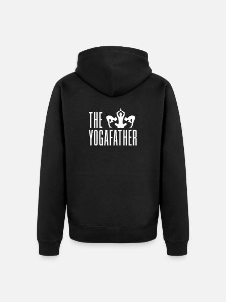 Pilates Enthusiasts The Yogafather Pilates - Unisex Premium Organic Zip Hoodie - black
