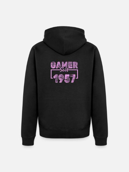 Spielen 1957 - Unisex Premium Bio Zip Hoodie - Schwarz