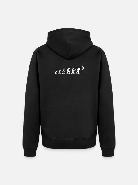 Evolution Dart - Dart Fan Articles - Unisex Premium Organic Zip Hoodie - black