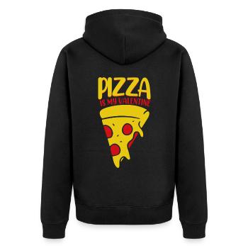 Pizza - Veste à capuche bio Premium Unisexe - noir - Dos - Nico (187cm)