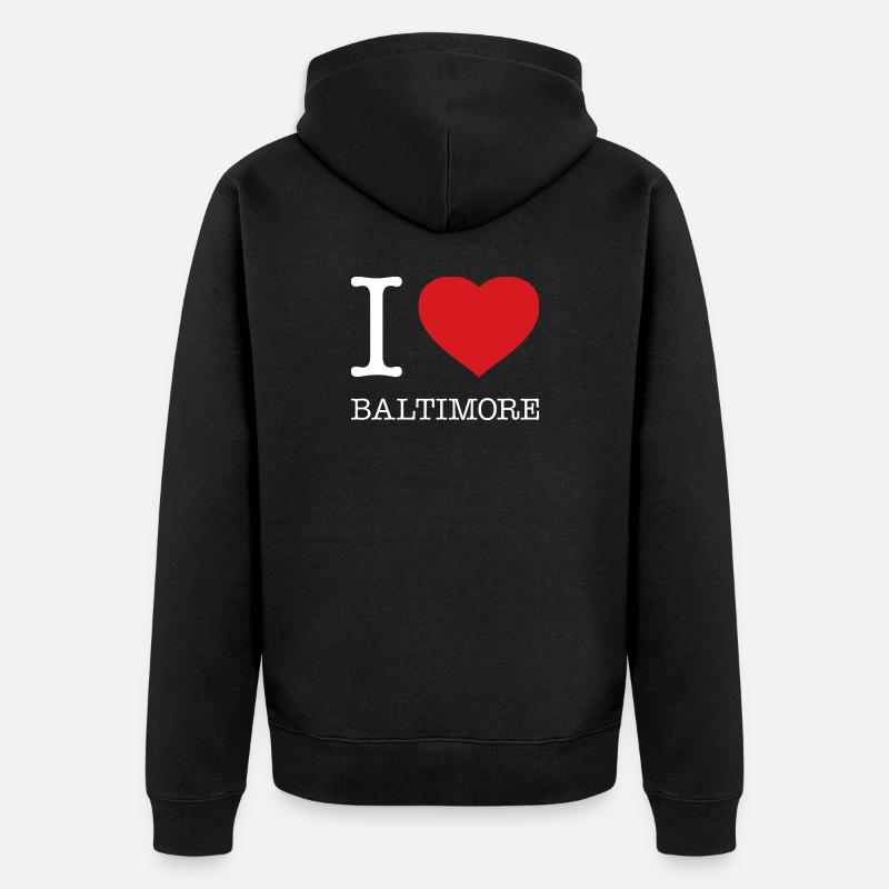 J’ADORE BALTIMORE - Veste à capuche bio Premium Unisexe - noir