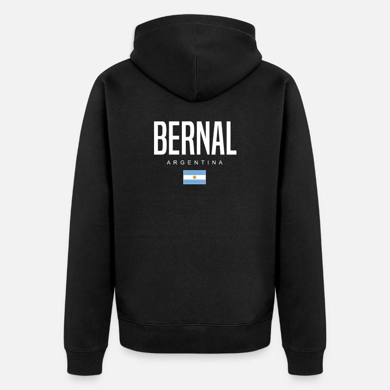 Bernal Argentine Argentin - Veste à capuche bio Premium Unisexe - noir