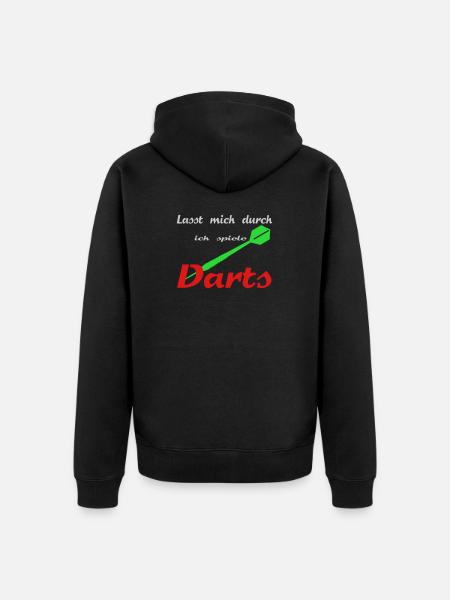 fléchettes - Veste à capuche bio Premium Unisexe - noir