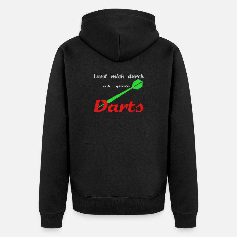 fléchettes - Veste à capuche bio Premium Unisexe - noir