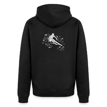 Ski alpin Sports d’hiver Ski nordique - Veste à capuche bio Premium Unisexe - noir - Dos - Nico (187cm)