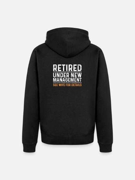 Retirement Remanaged – See Woman - Unisex Premium Organic Zip Hoodie - black