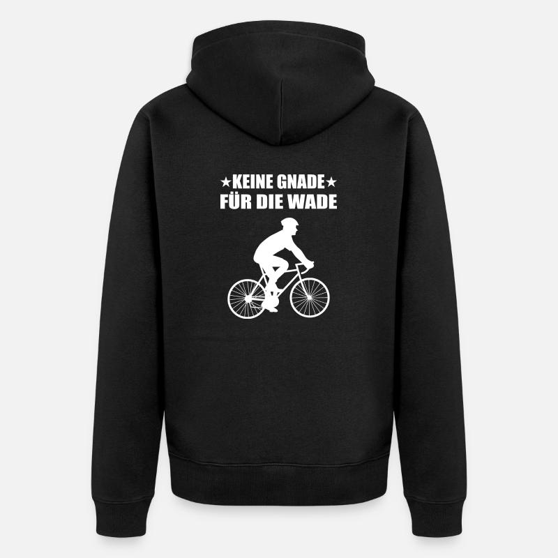 Fahrrad - Unisex Premium Bio Zip Hoodie - Schwarz