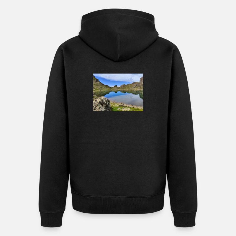 Robert See - Unisex Premium Bio Zip Hoodie - Schwarz