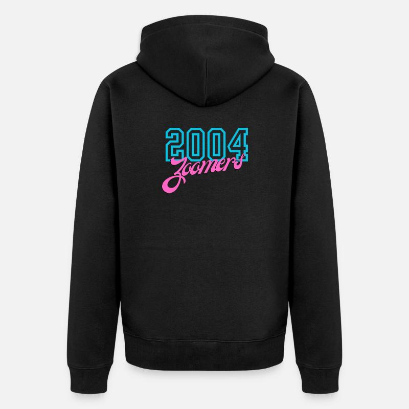 2004 Zomers Retro Neon Tee - Veste à capuche bio Premium Unisexe - noir