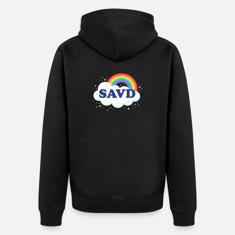 Bible Arc-en-ciel rédempte Foi chrétienne Jésus - Veste à capuche bio Premium Unisexe - noir