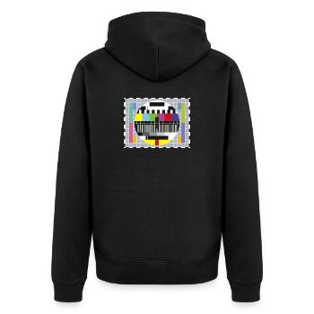 télévision - Veste à capuche bio Premium Unisexe - noir - Dos - Nico (187cm)
