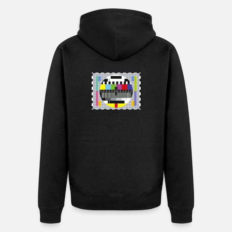 télévision - Veste à capuche bio Premium Unisexe - noir