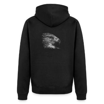 Eagle - Veste à capuche bio Premium Unisexe - noir - Dos - Nico (187cm)