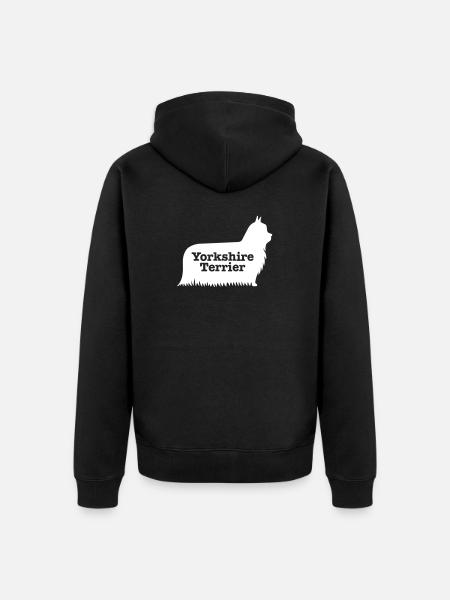 Yorkshire Terrier - Veste à capuche bio Premium Unisexe - noir