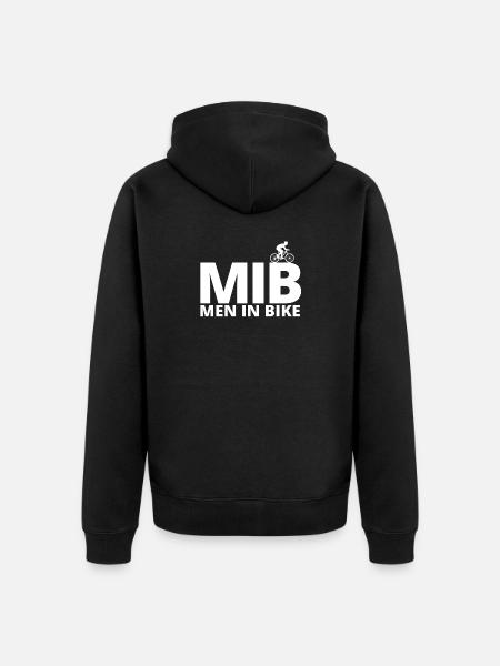 cycling, cyclist, cycling fan - Unisex Premium Organic Zip Hoodie - black
