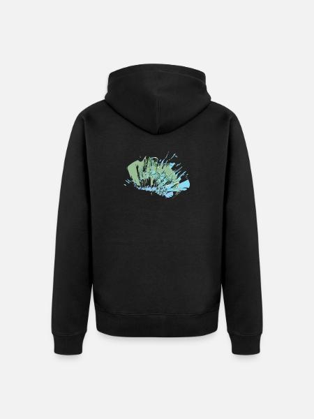 Skater - Unisex Premium Bio Zip Hoodie - Schwarz