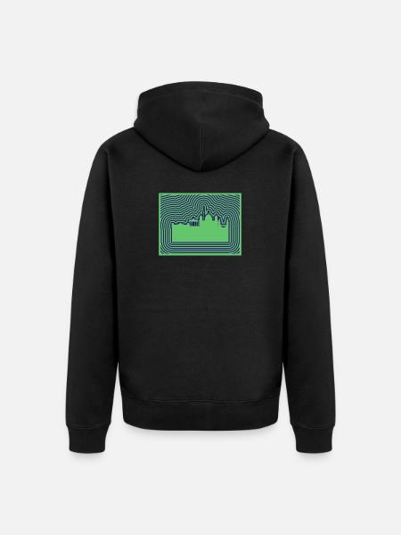 Berlin Skyline - Unisex Premium Organic Zip Hoodie - black