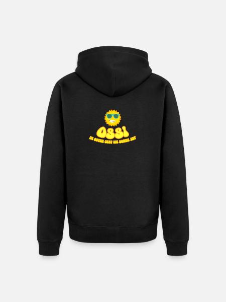 OSSI - Unisex Premium Organic Zip Hoodie - black