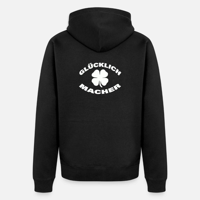 FAISEUR DE BONHEUR - Veste à capuche bio Premium Unisexe - noir