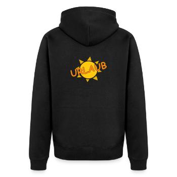VACANCES - Veste à capuche bio Premium Unisexe - noir - Dos - Nico (187cm)