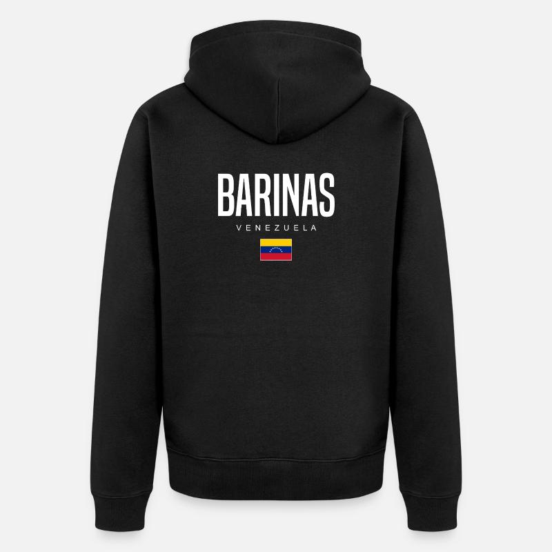 Barinas Venezuela - Unisex Premium Bio Zip Hoodie - Schwarz