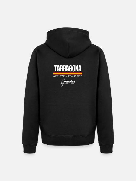 Tarragone - Veste à capuche bio Premium Unisexe - noir