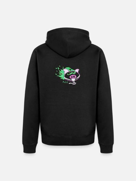 Cochon Wild Pop - Veste à capuche bio Premium Unisexe - noir