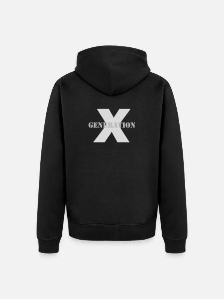 Génération X - Veste à capuche bio Premium Unisexe - noir