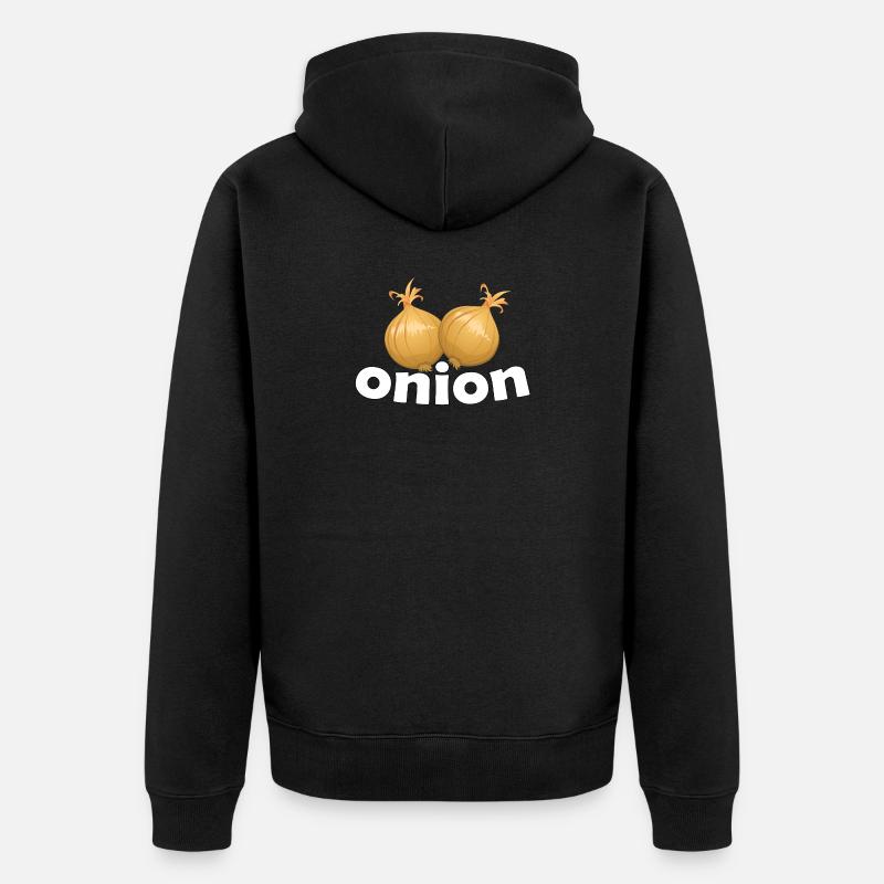 ONION - Unisex Premium Bio Zip Hoodie - Schwarz