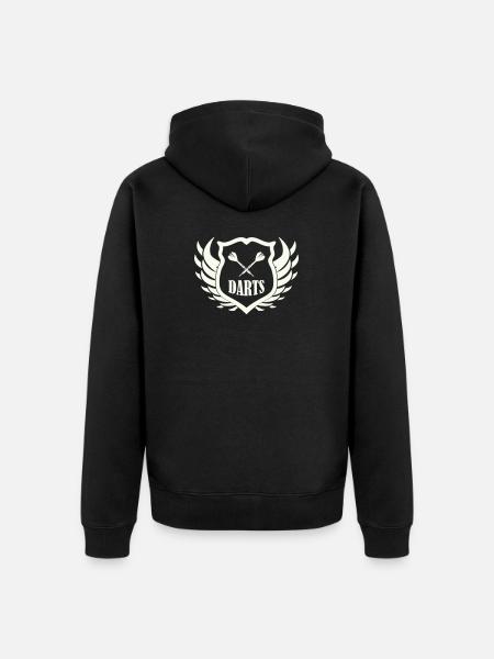 darts_shield - Veste à capuche bio Premium Unisexe - noir