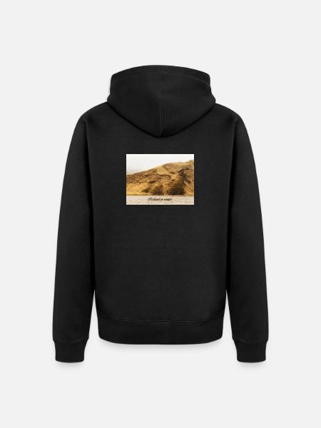 L’Islande en hiver - Veste à capuche bio Premium Unisexe - noir