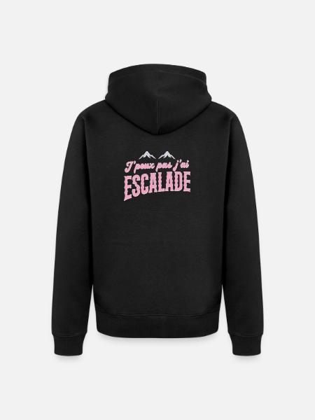 Escalade Rose Retro J'peux pas - Veste à capuche bio Premium Unisexe - noir