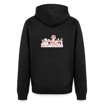 Rituel Spa Rose - soins beauté - Veste à capuche bio Premium Unisexe - noir - Dos - Nico (187cm)