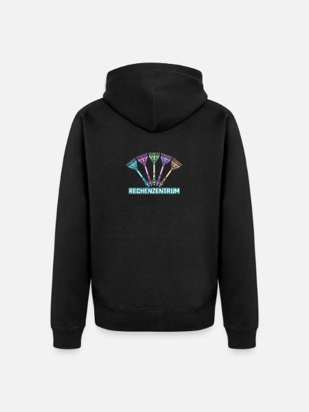 Leiter Vom Rechenzentrum Gartenarbeit Gärtner - Unisex Premium Bio Zip Hoodie - Schwarz