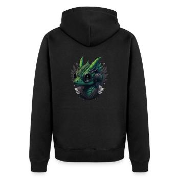 Babydragon Gamer Vintage, Super Cool - Veste à capuche bio Premium Unisexe - noir - Dos - Nico (187cm)