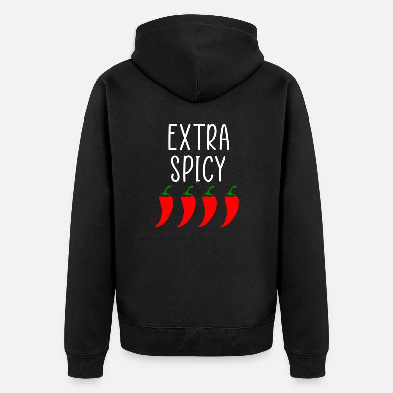 Extra épicé - Veste à capuche bio Premium Unisexe - noir