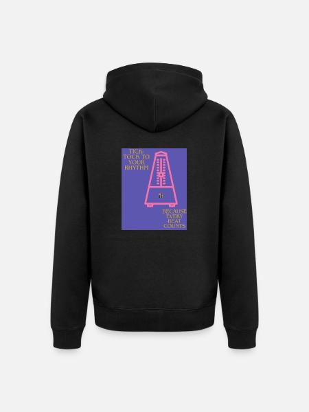 Metronom Beats - Unisex Premium Bio Zip Hoodie - Schwarz