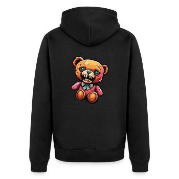 Ours en peluche / Peluche / Animal en peluche / Idée cadeau - Veste à capuche bio Premium Unisexe - noir - Dos - Nico (187cm)