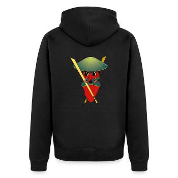 BROCHET - Veste à capuche bio Premium Unisexe - noir - Dos - Nico (187cm)