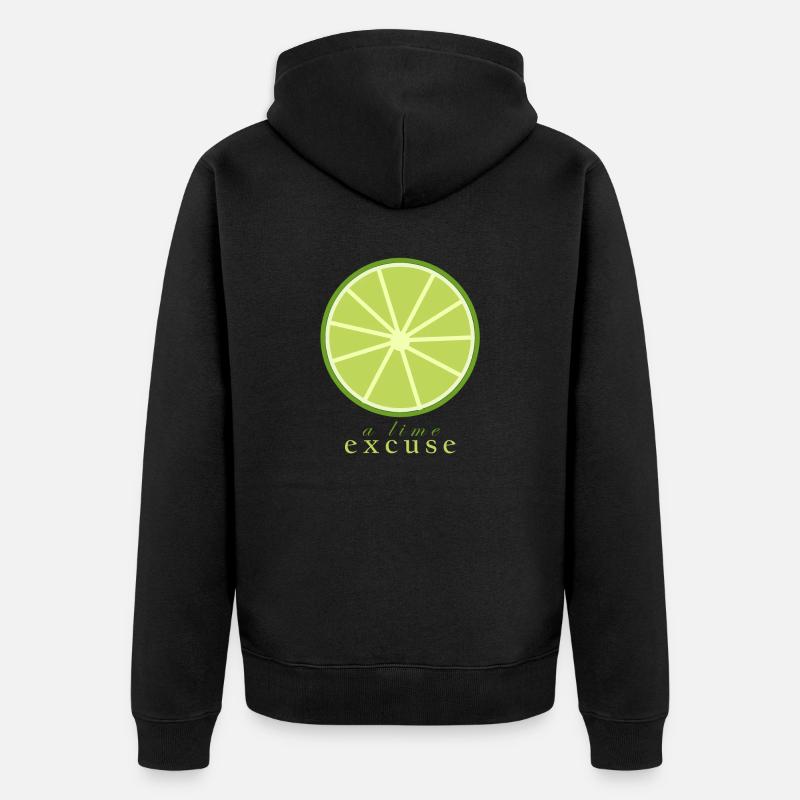 Une excuse pour Lime - Veste à capuche bio Premium Unisexe - noir