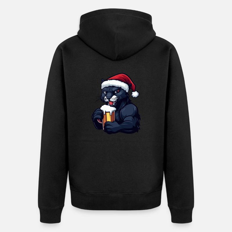 Bière de Noël Panther - Veste à capuche bio Premium Unisexe - noir