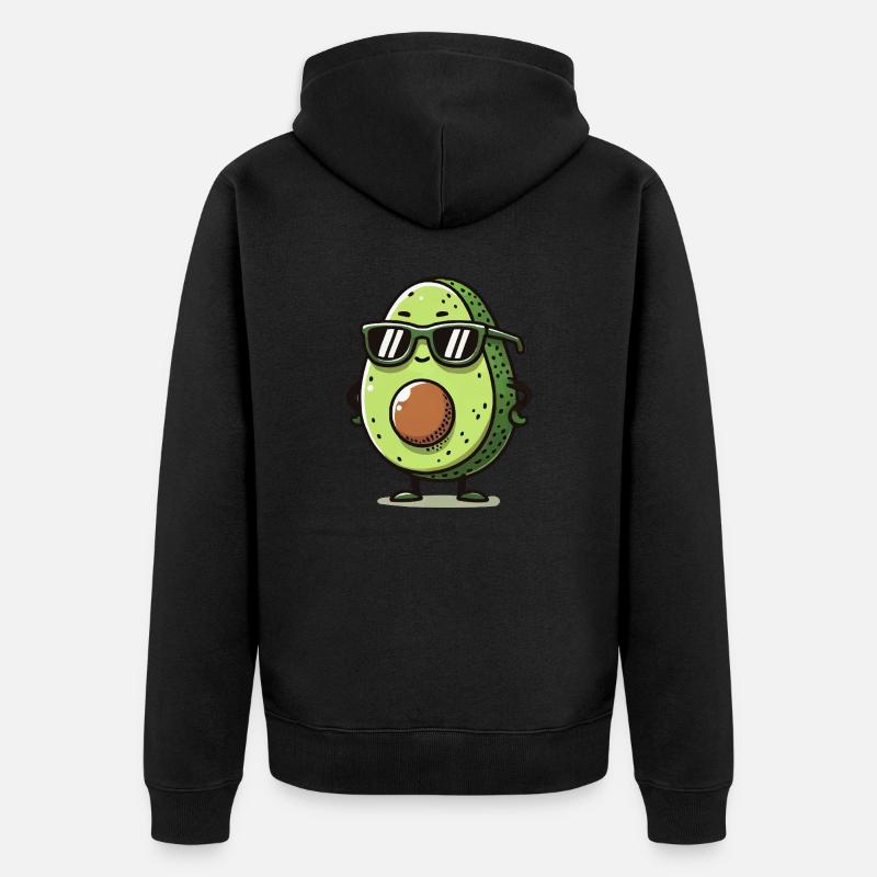 Bande dessinée d’avocat - Veste à capuche bio Premium Unisexe - noir